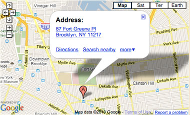 Google Map location of Cynergy Spa, click for larger map